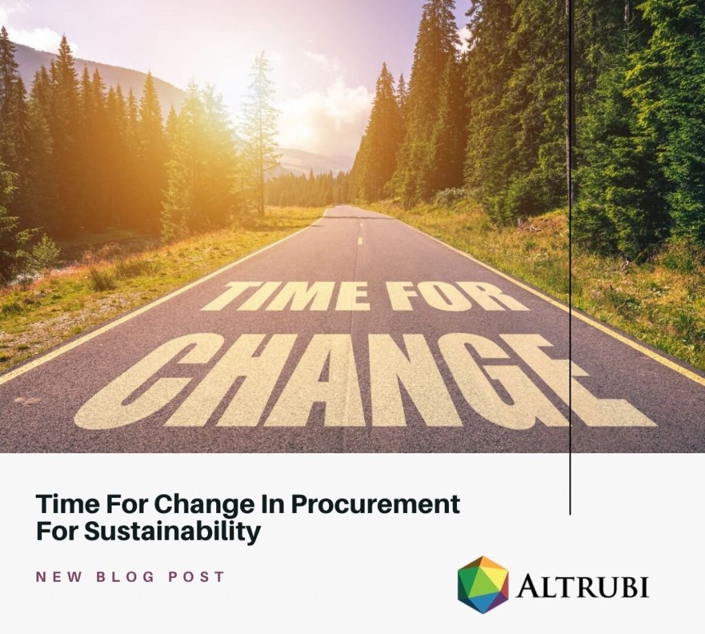 Time for Change - Procurement for sustainability